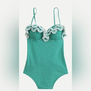 Jcrew NWT Gingham swimsuit - size 10